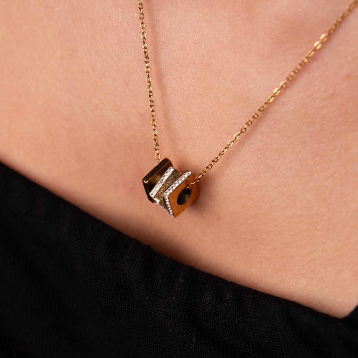 Colar Rubix Banhado em Ouro 18k - Murano Joias