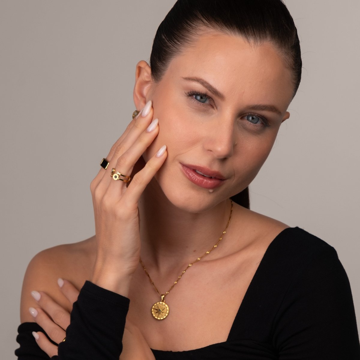 Colar Selenza Corrente Cubana Banhado em Ouro 18K - Murano Joias