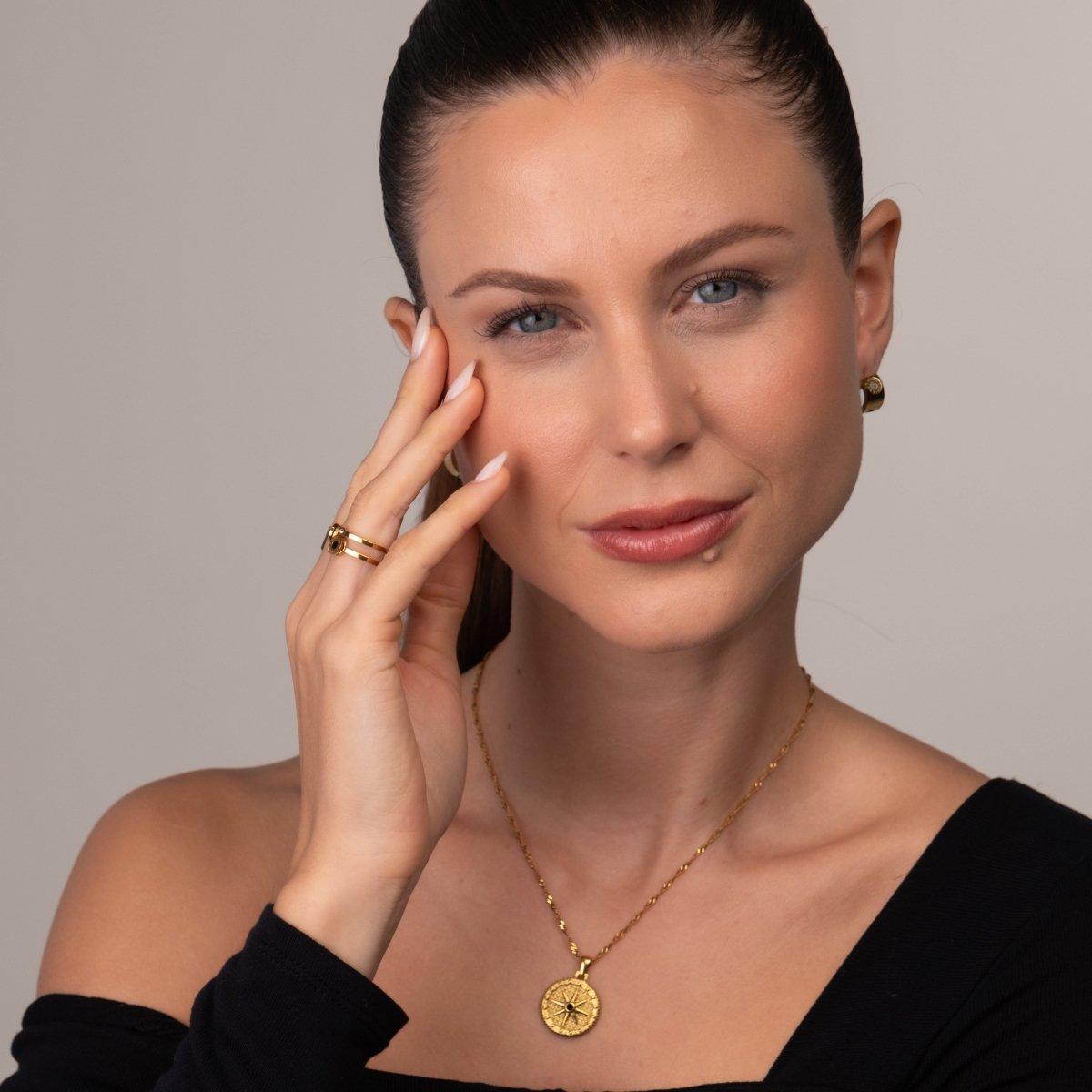 Colar Selenza Corrente Cubana Banhado em Ouro 18K - Murano Joias