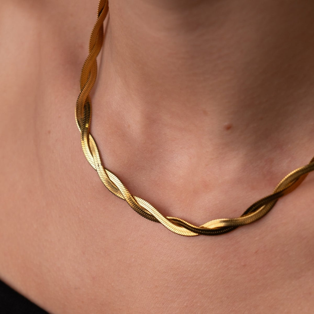 Colar Twist Banhado em Ouro 18K - Murano Joias