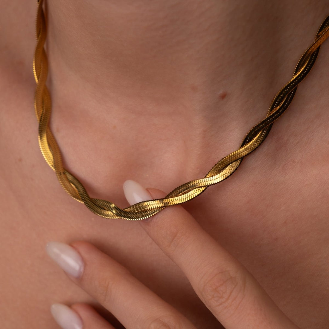 Colar Twist Banhado em Ouro 18K - Murano Joias