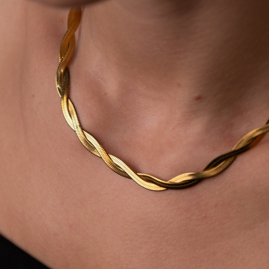 Colar Twist Banhado em Ouro 18K - Murano Joias