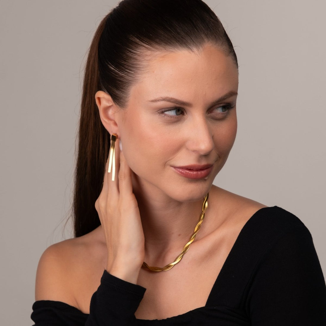 Colar Twist Banhado em Ouro 18K - Murano Joias