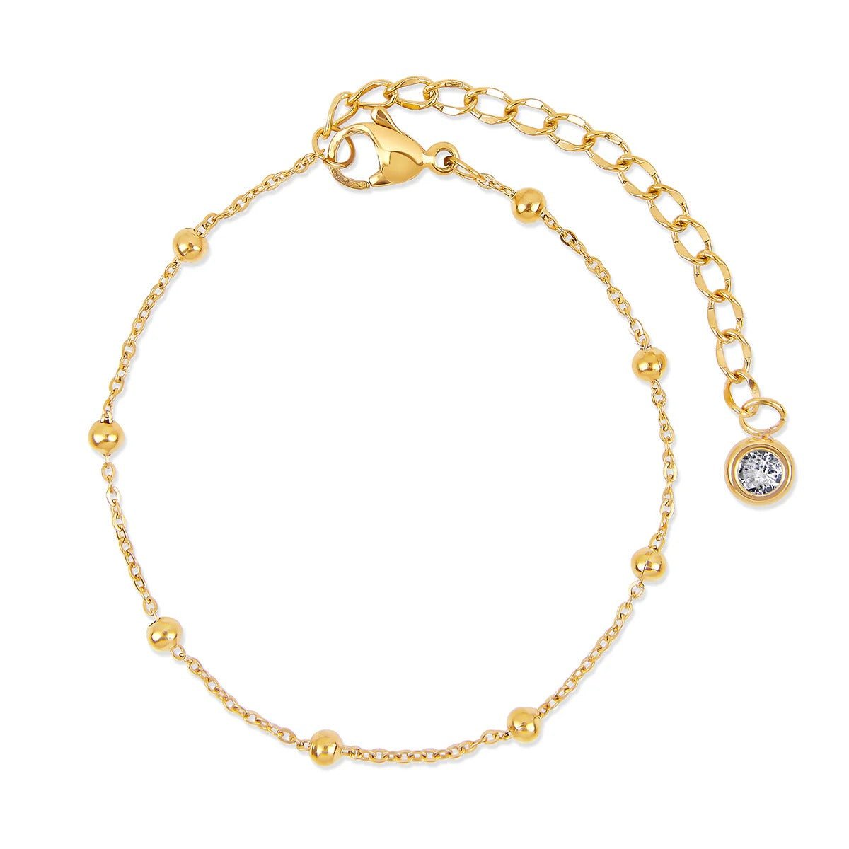 Kit Pulseiras Glamour Zircônias Banhado em Ouro 18K - Murano Joias