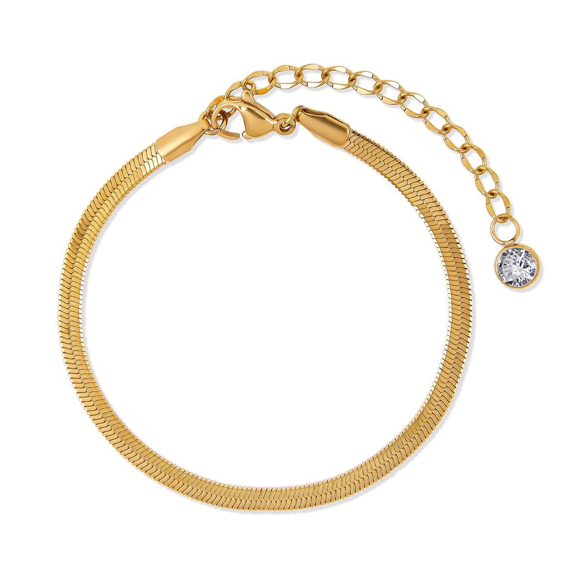Kit Pulseiras Glamour Zircônias Banhado em Ouro 18K - Murano Joias