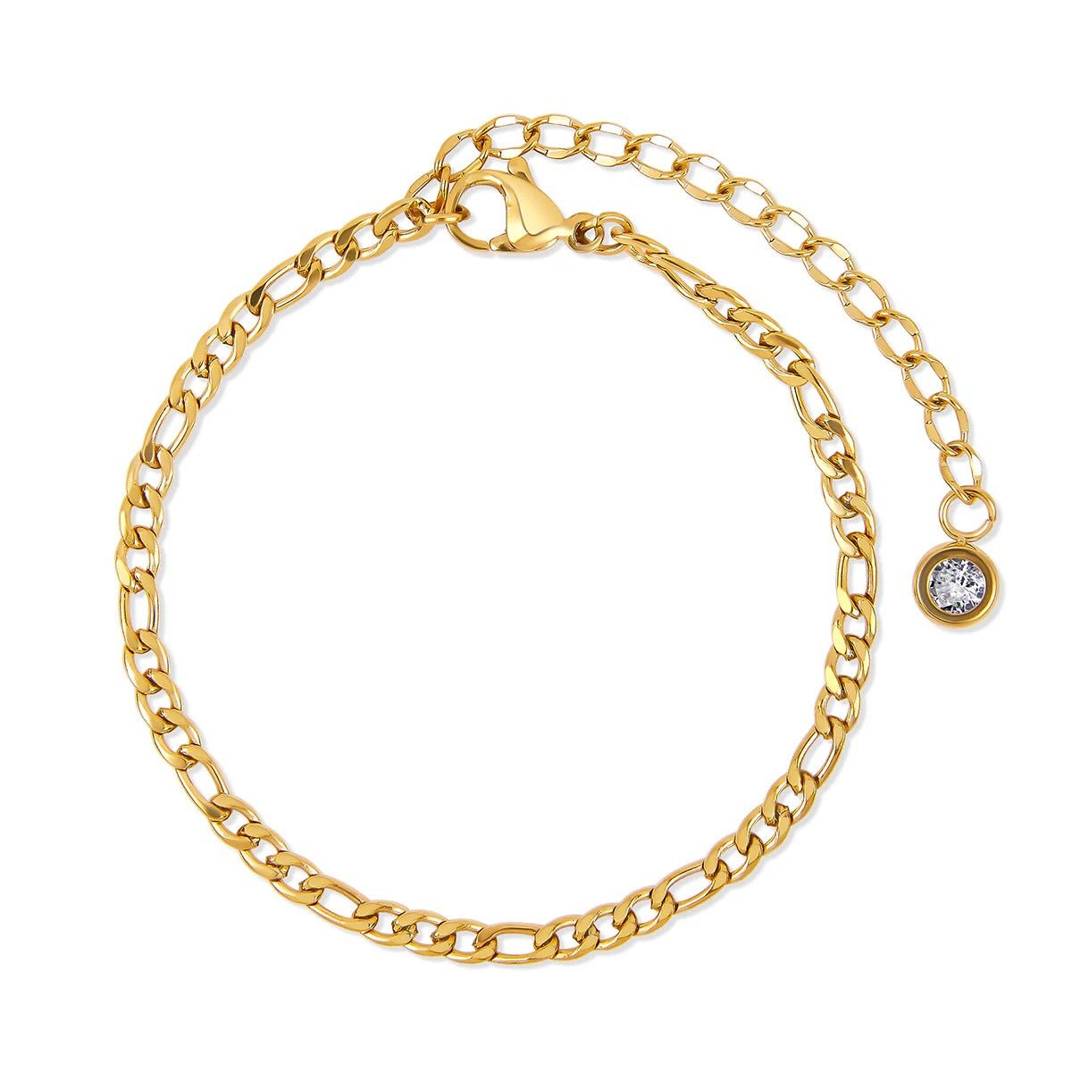 Kit Pulseiras Glamour Zircônias Banhado em Ouro 18K - Murano Joias