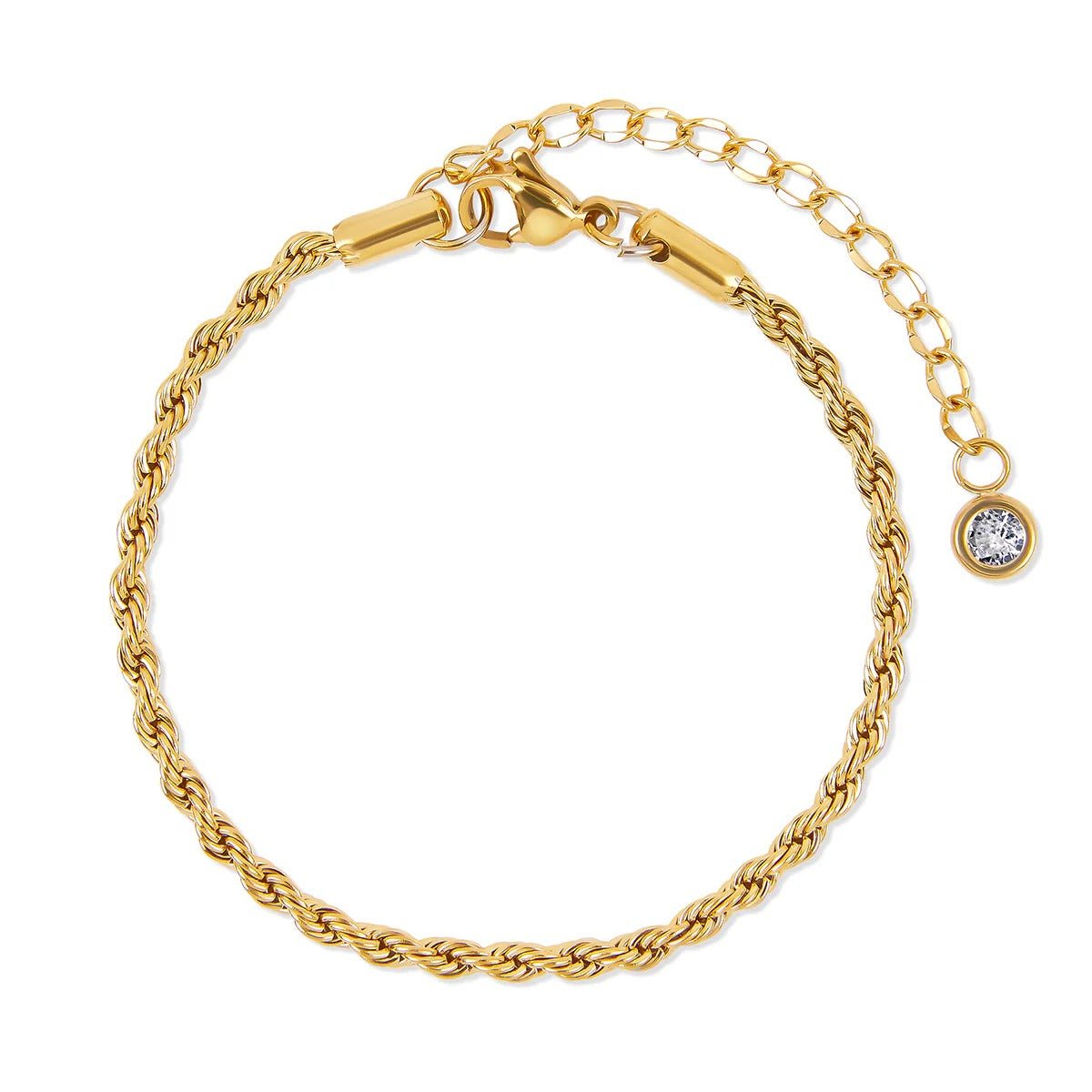 Kit Pulseiras Glamour Zircônias Banhado em Ouro 18K - Murano Joias