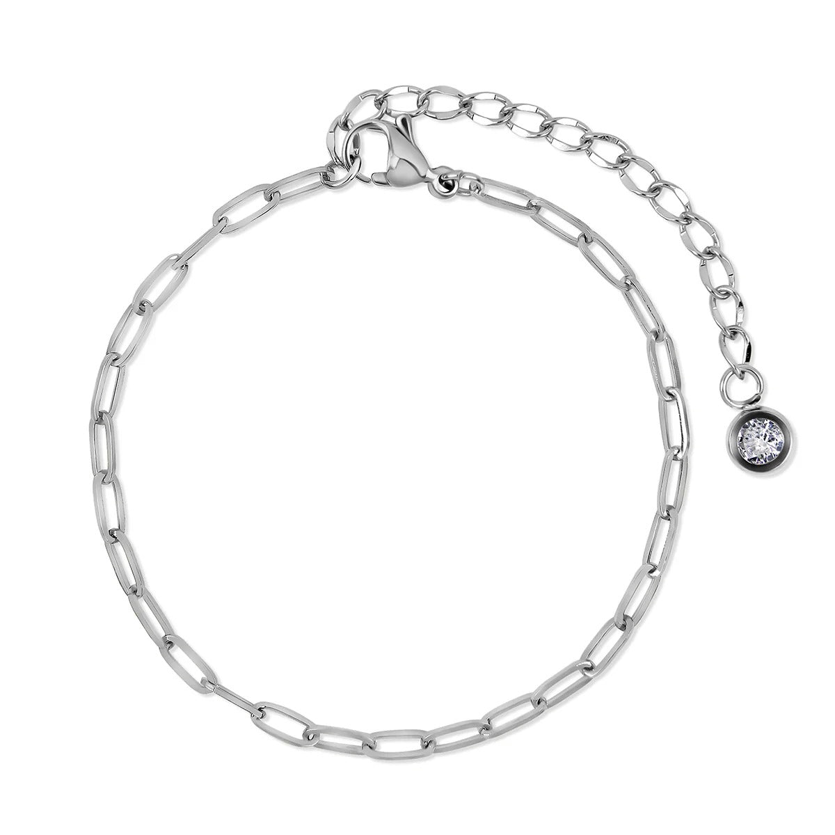 Kit Pulseiras Glamour Zircônias - Prata - Murano Joias