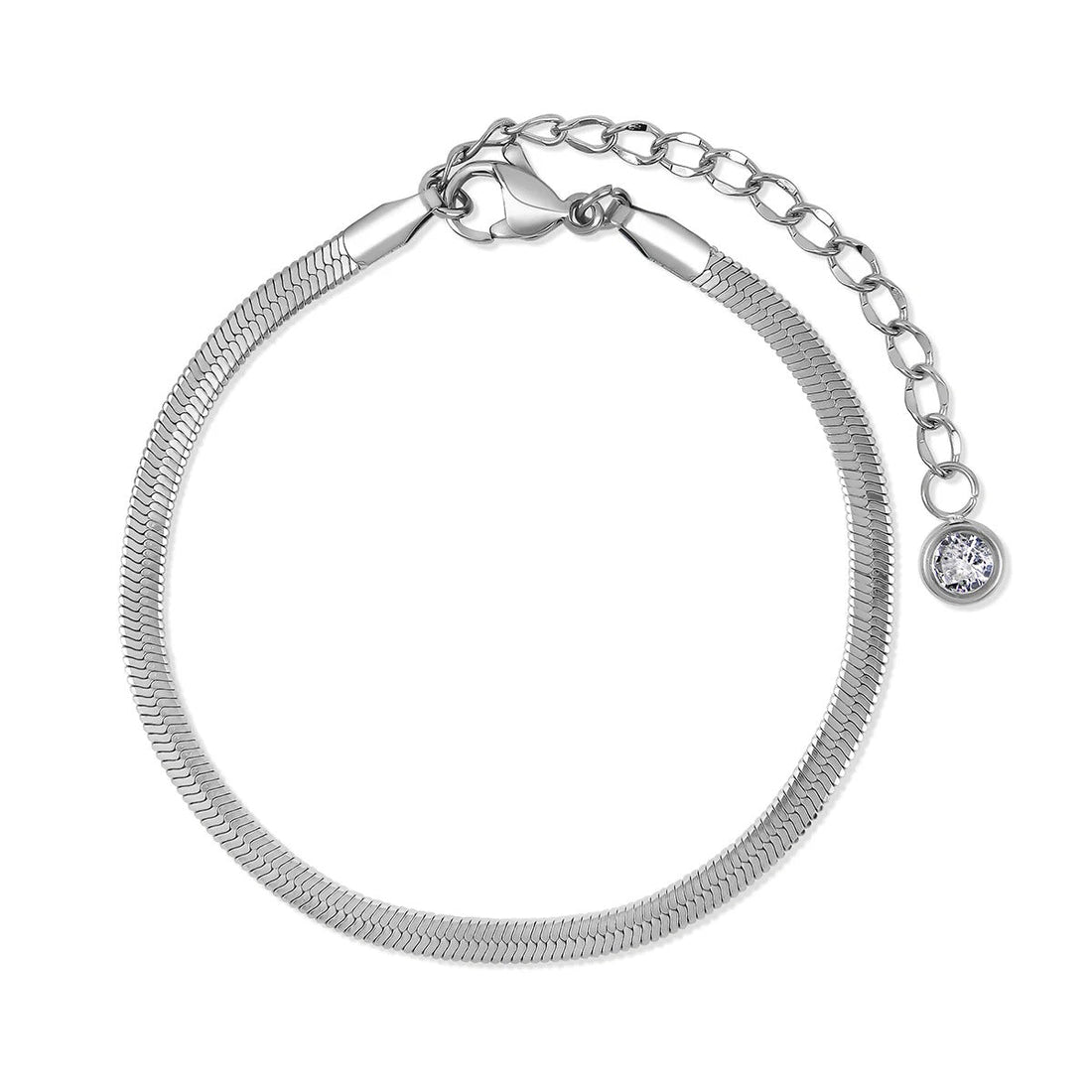 Kit Pulseiras Glamour Zircônias - Prata - Murano Joias