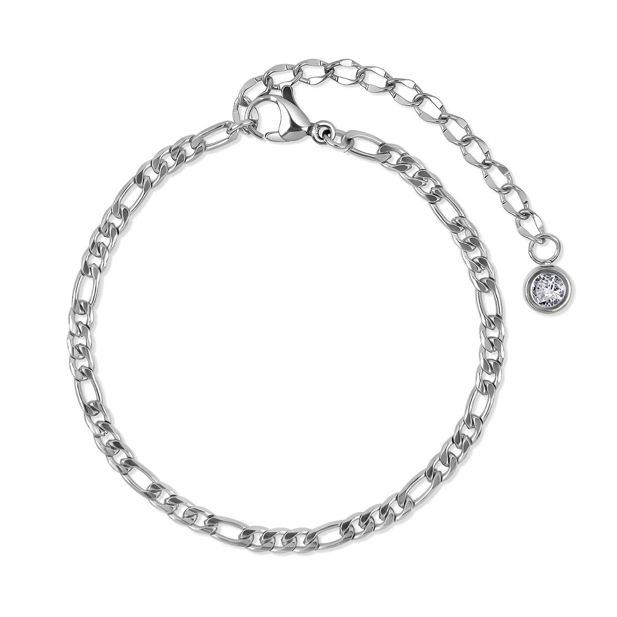 Kit Pulseiras Glamour Zircônias - Prata - Murano Joias