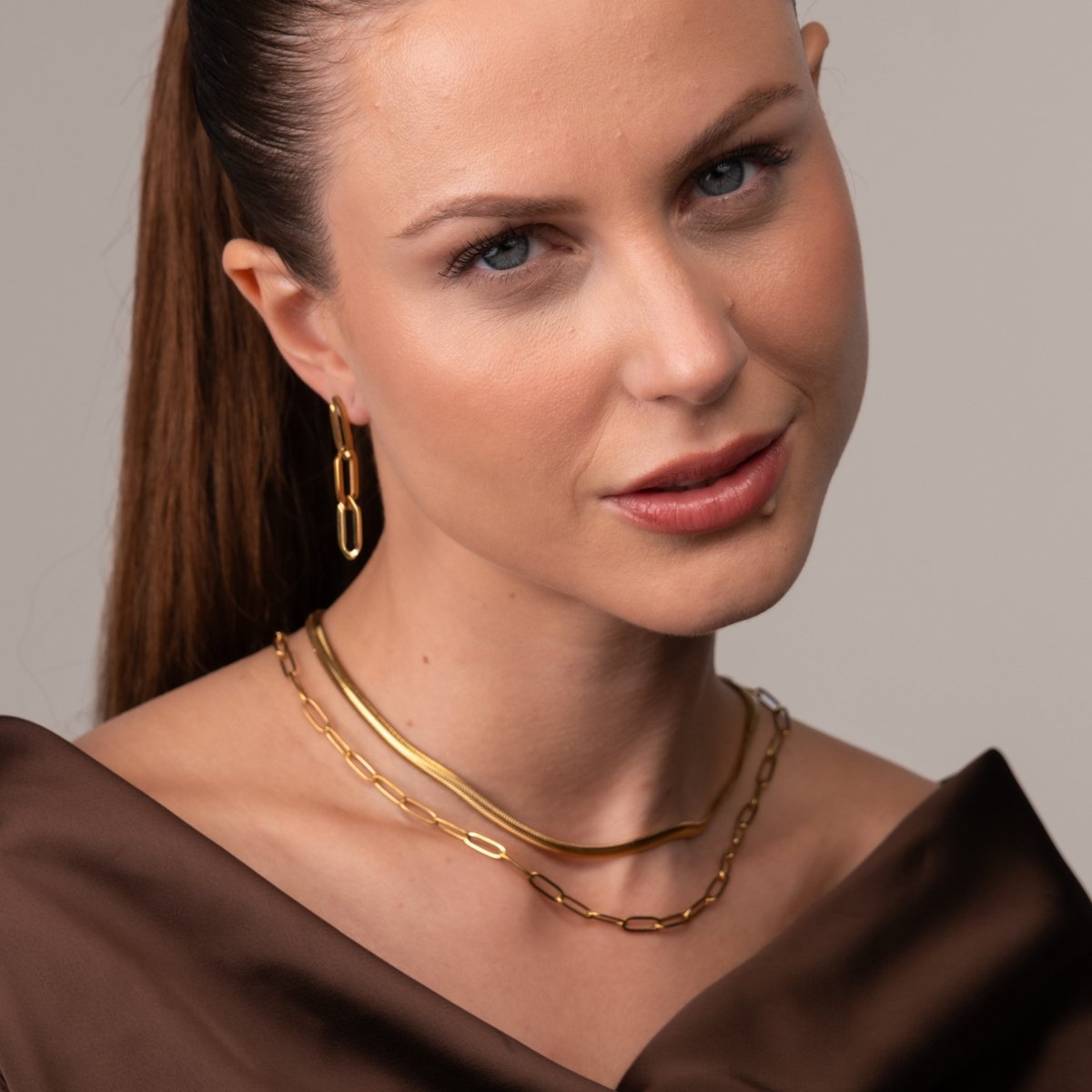 Mix Colar Antonela Banhado em Ouro 18k - Murano Joias