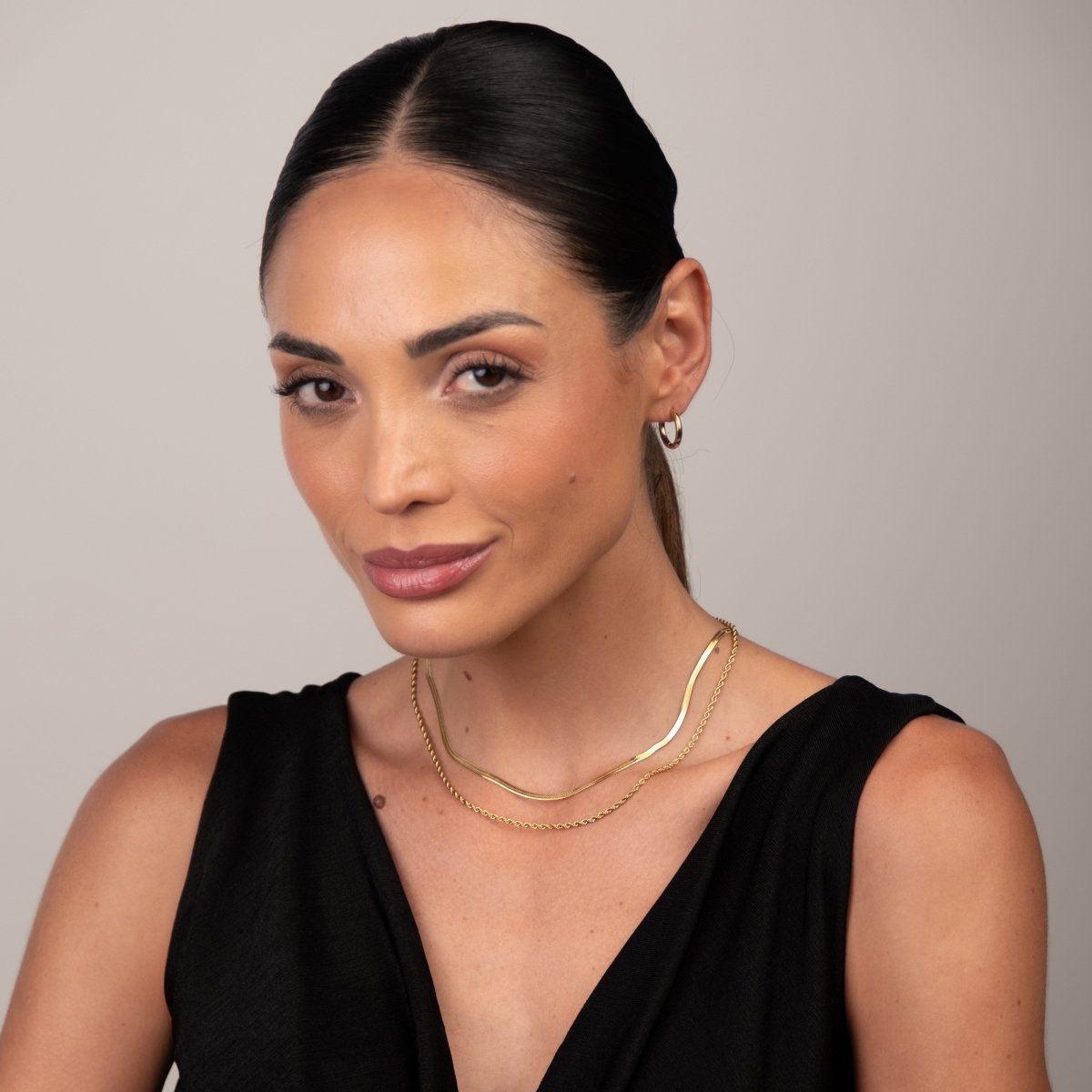 Mix Colar Melina Banhado em Ouro 18k - Murano Joias