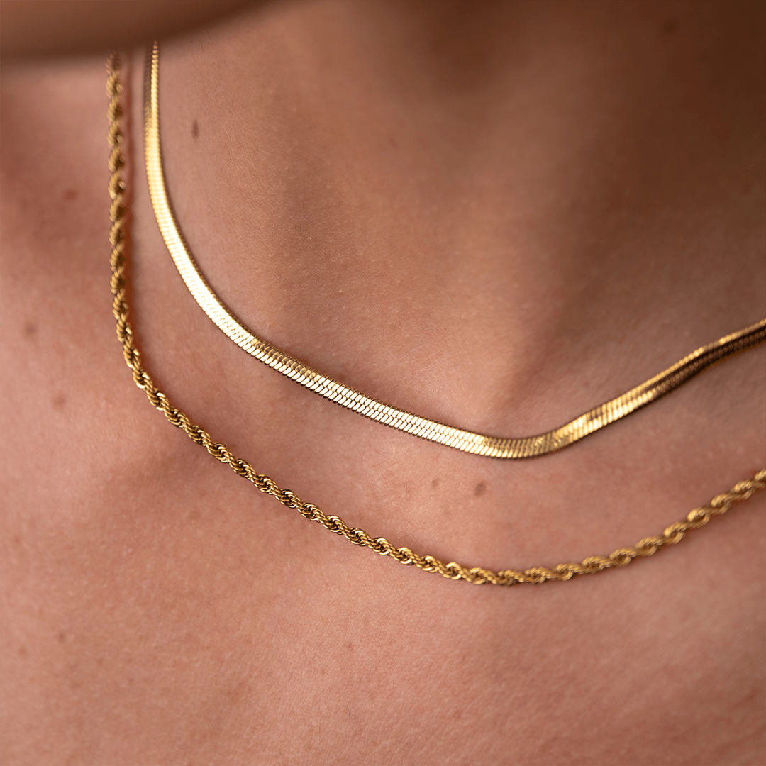 Mix Colar Melina Banhado em Ouro 18k - Murano Joias