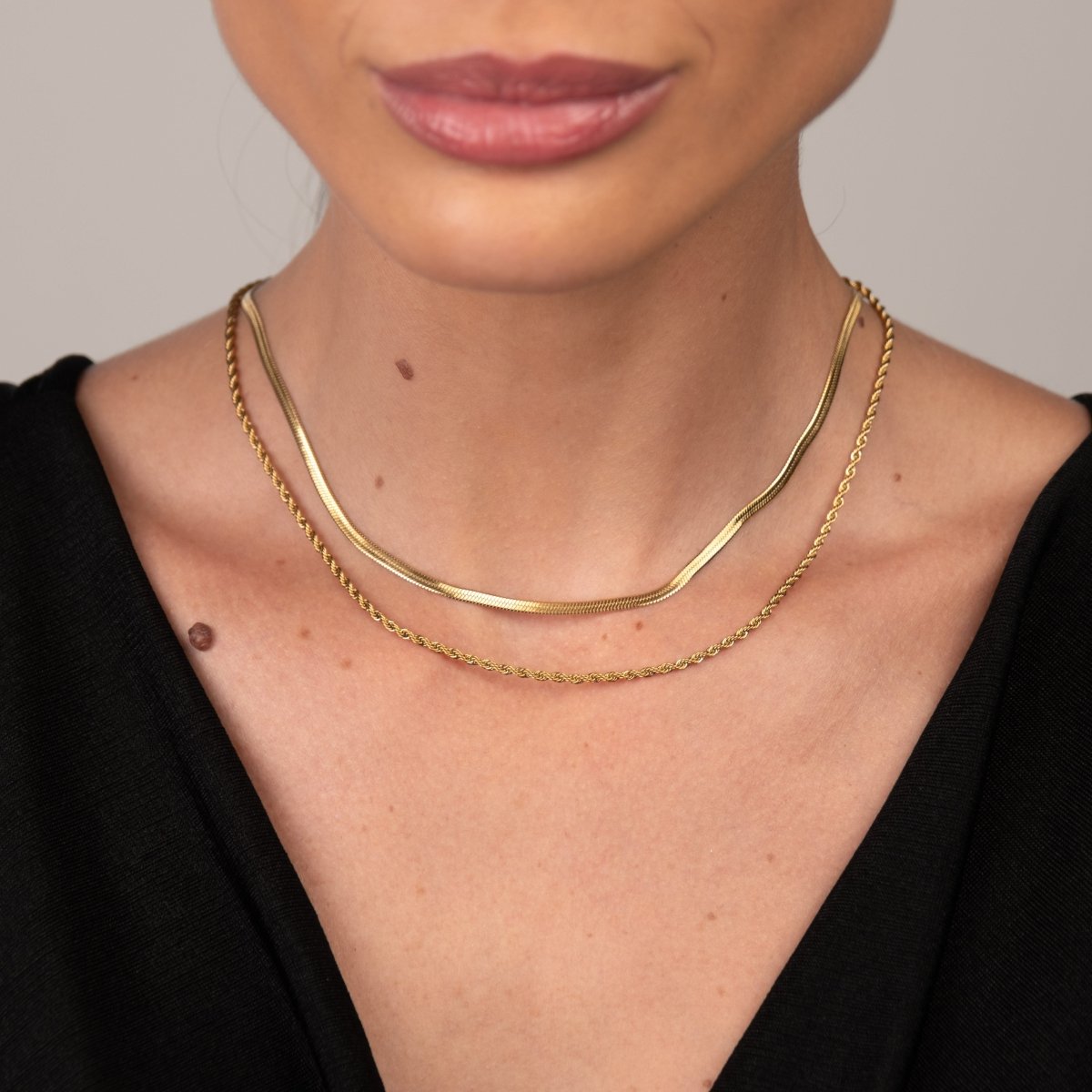 Mix Colar Melina Banhado em Ouro 18k - Murano Joias