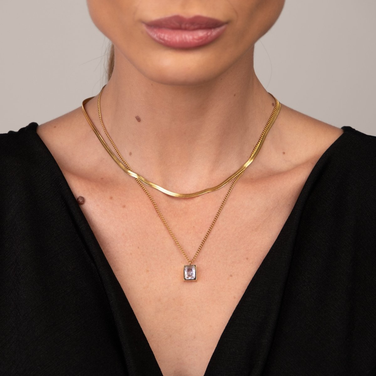 Mix Colar Paris Banhado em Ouro 18k - Murano Joias