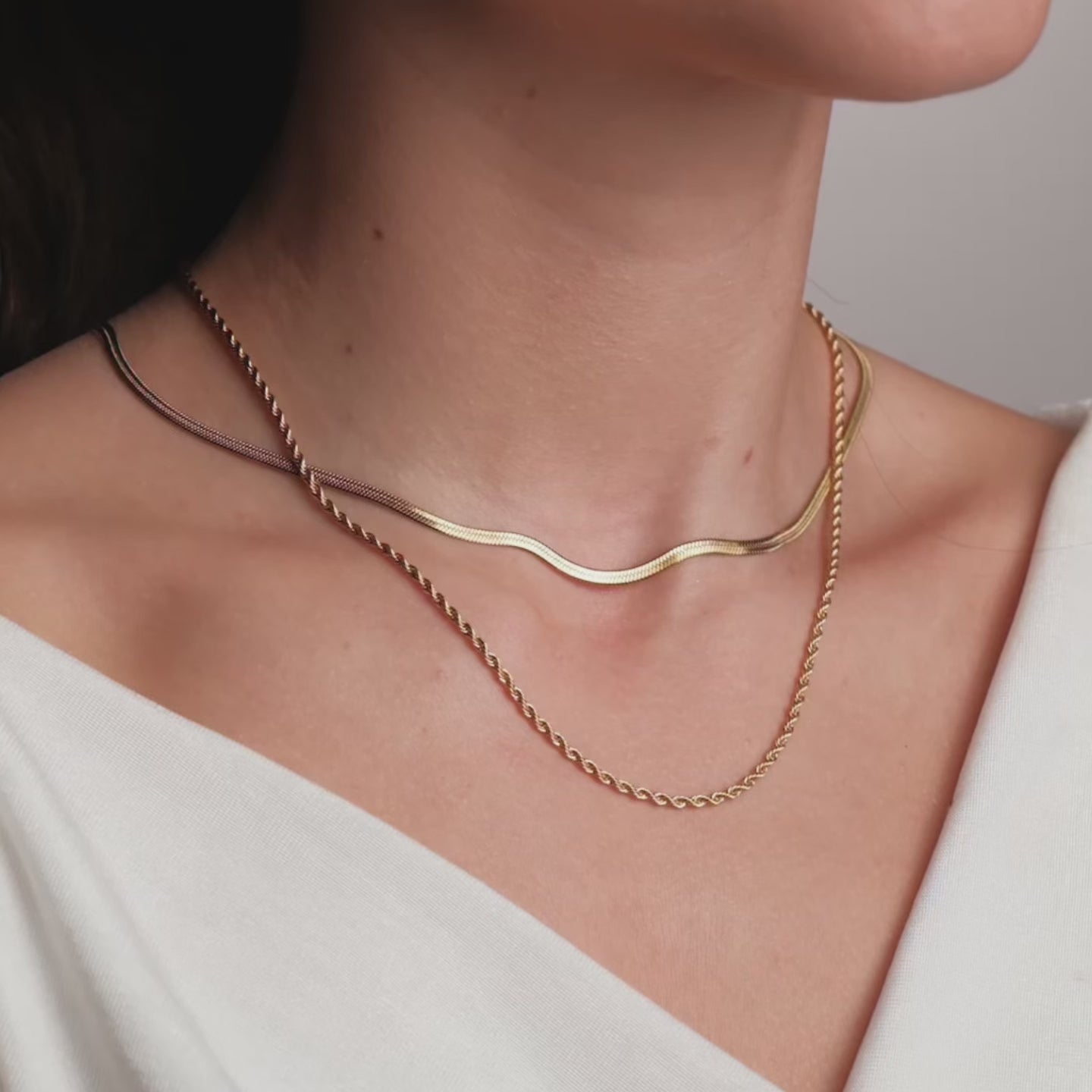 Mix Colar Melina Banhado em Ouro 18k