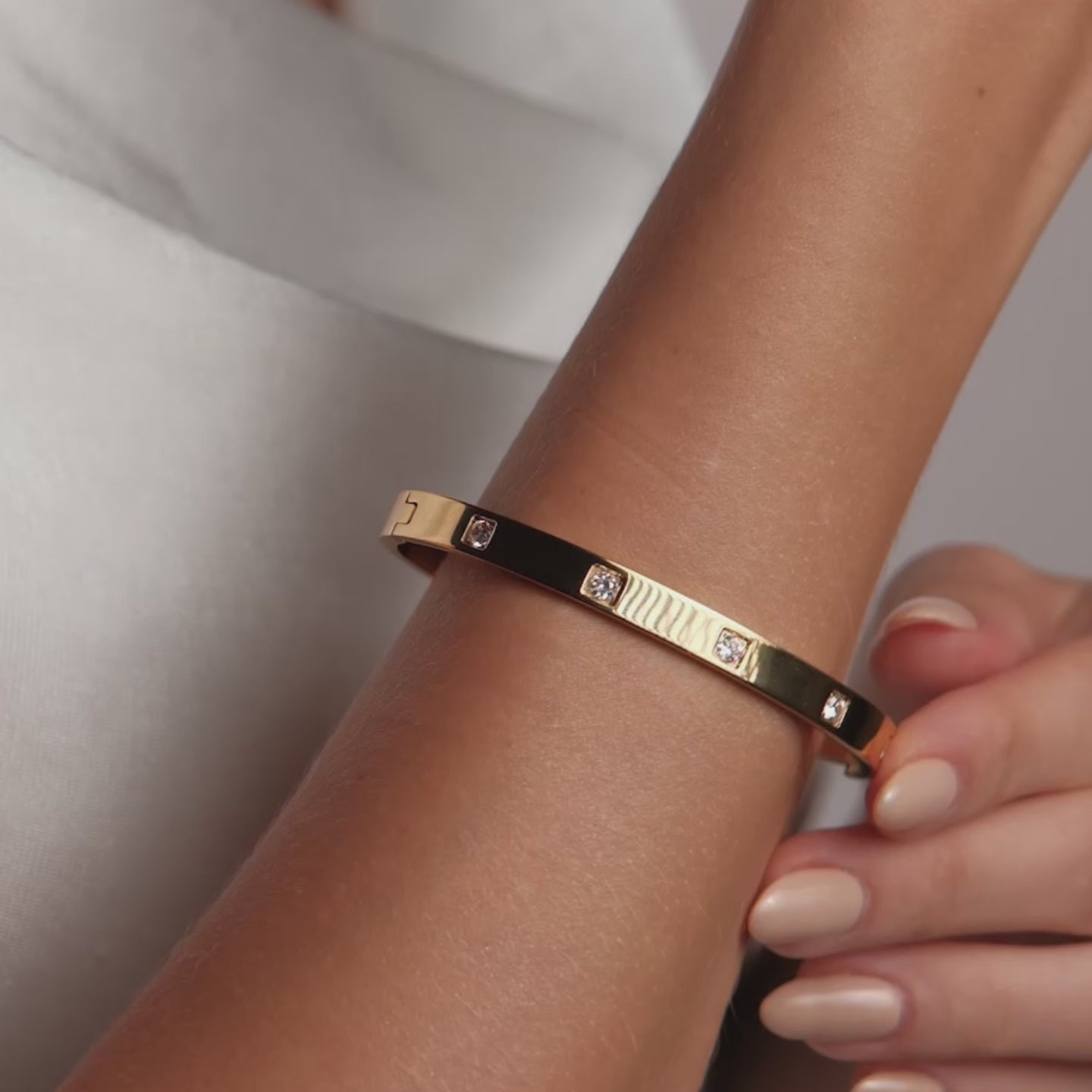 Bracelete Amélie Banhado em Ouro 18k