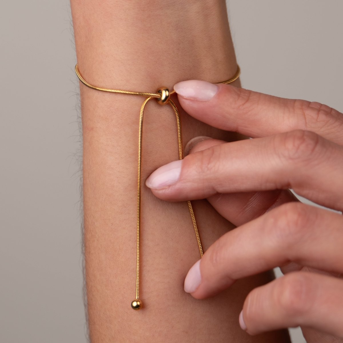Pulseira Ajustável Fina Banhada em Ouro 18K - Murano Joias