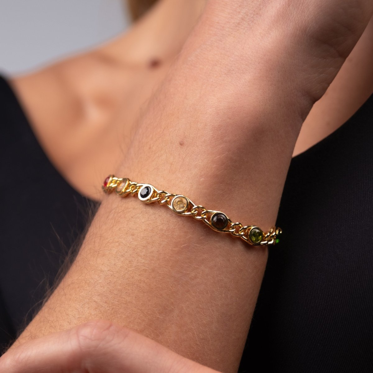 Pulseira Chloé Banhado em Ouro 18k - Murano Joias