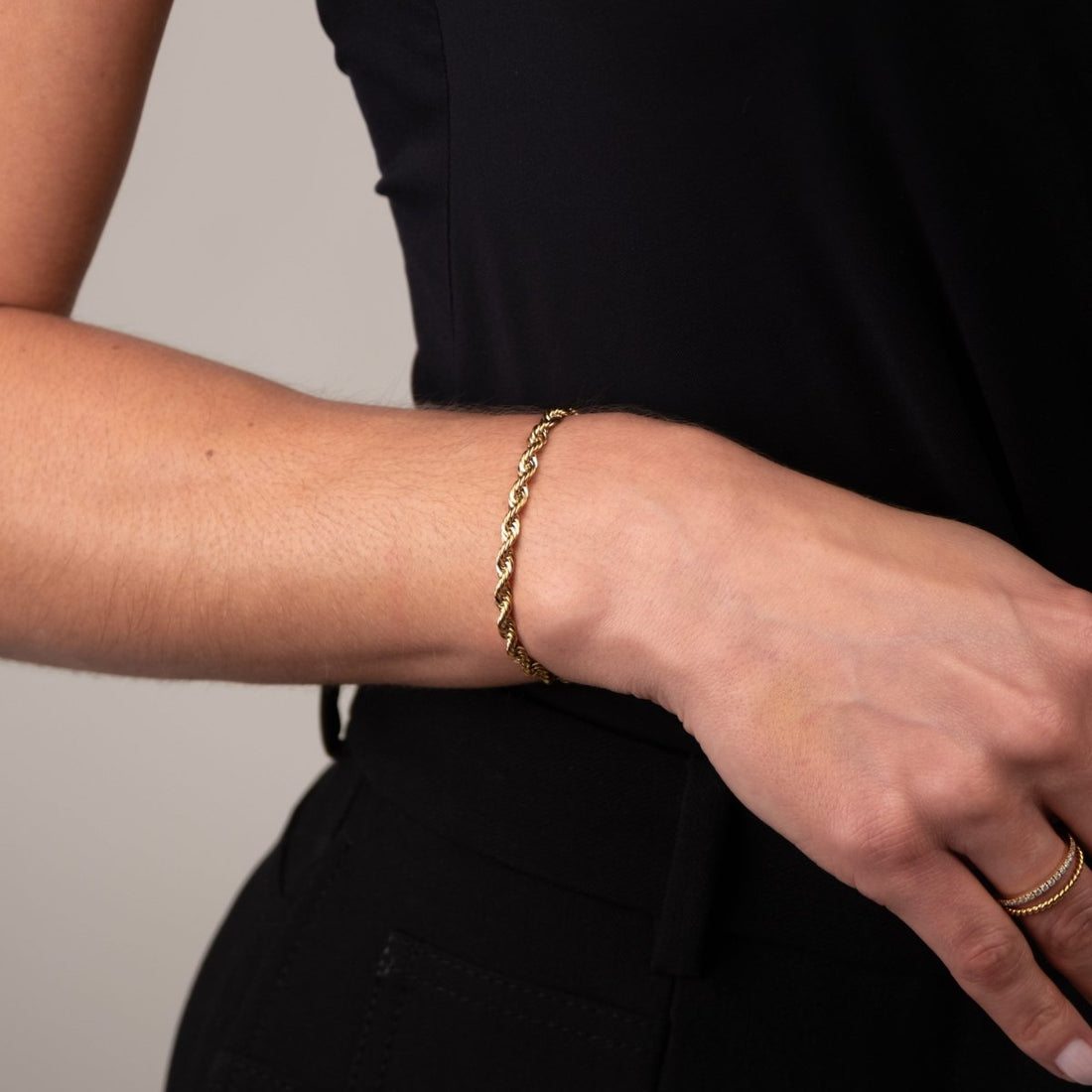 Pulseira Cordão Baiano Banhado em Ouro 18K - Murano Joias
