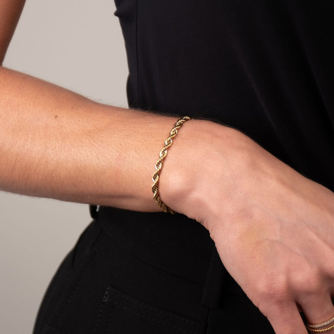 Pulseira Cordão Baiano Banhado em Ouro 18K - Murano Joias