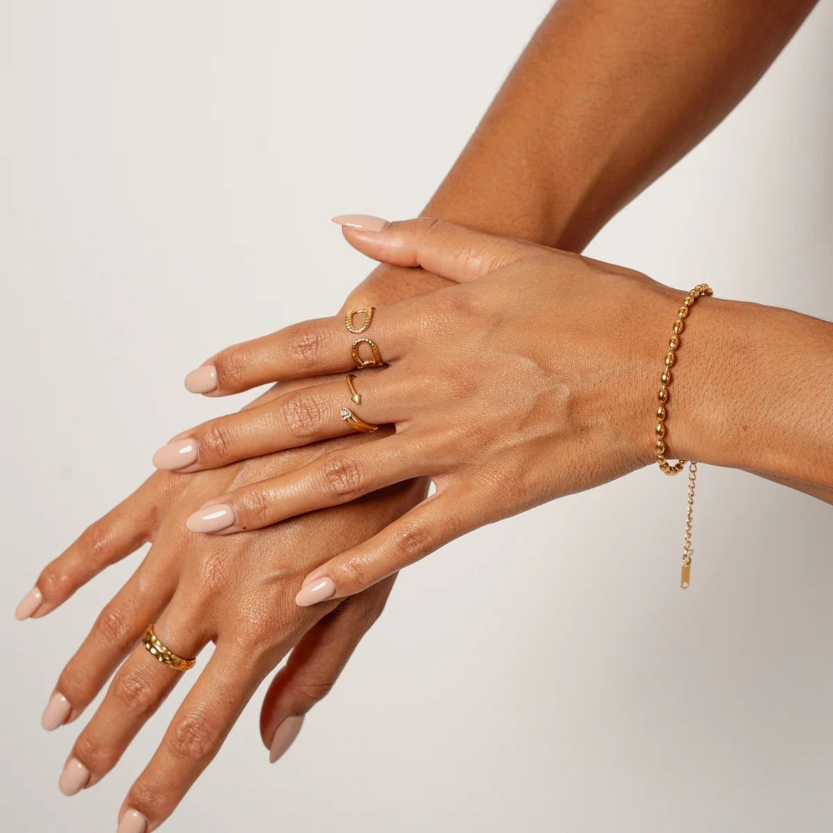 Pulseira Corrente Esferas Banhado em Ouro 18K - Murano Joias