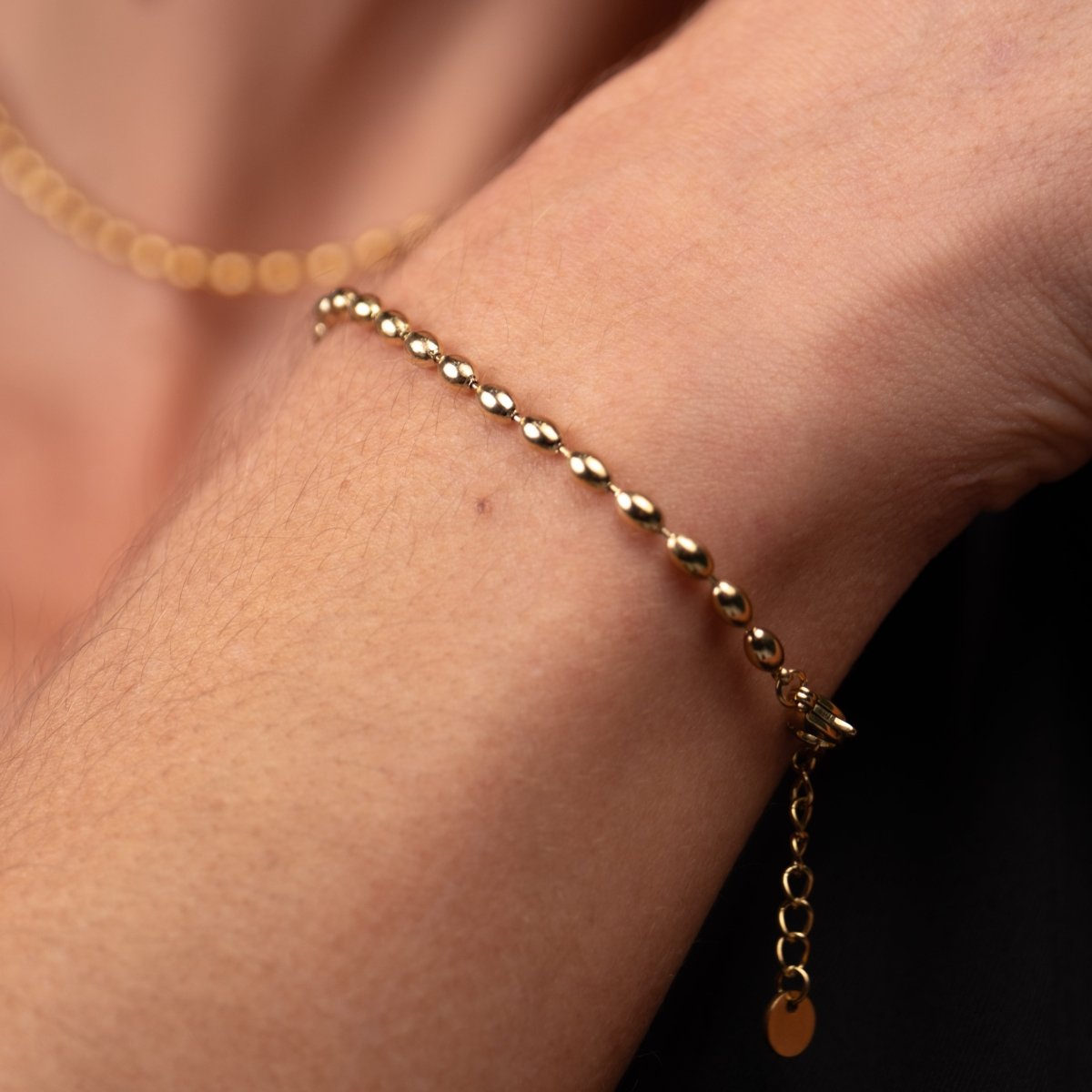 Pulseira Corrente Esferas Banhado em Ouro 18K - Murano Joias