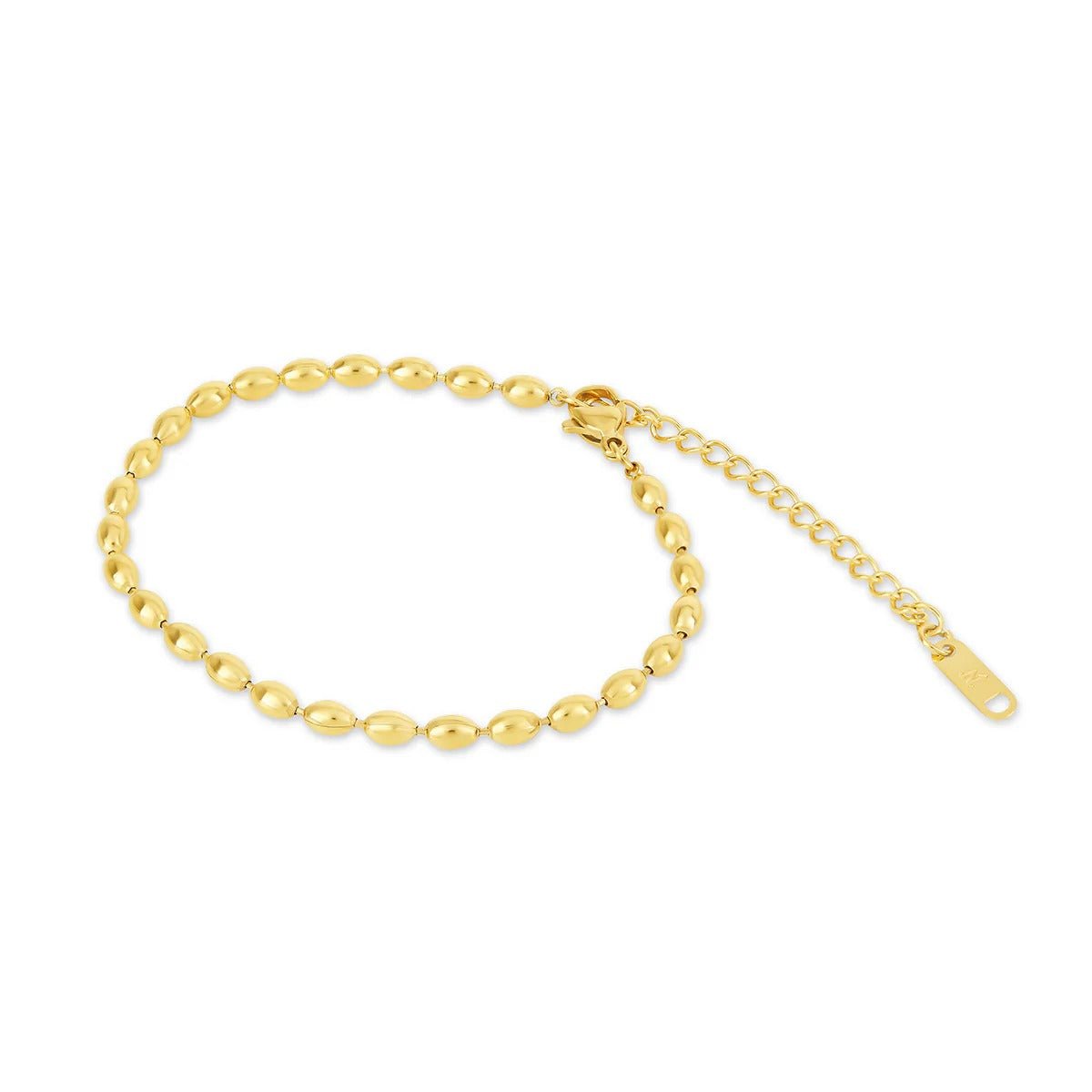 Pulseira Corrente Esferas Banhado em Ouro 18K - Murano Joias