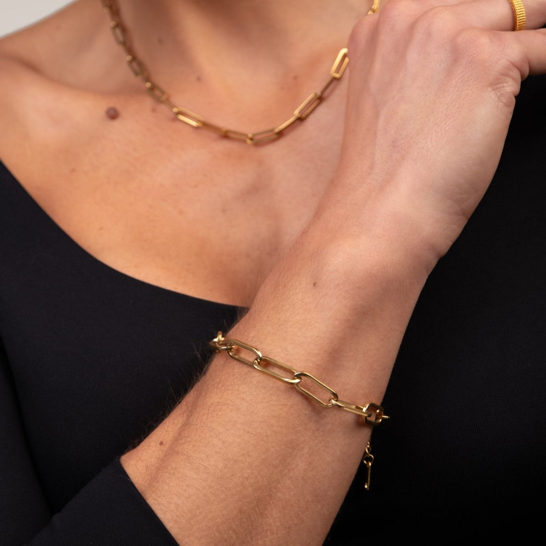 Pulseira Elos Celina Corrente Banhado em Ouro 18K - Murano Joias