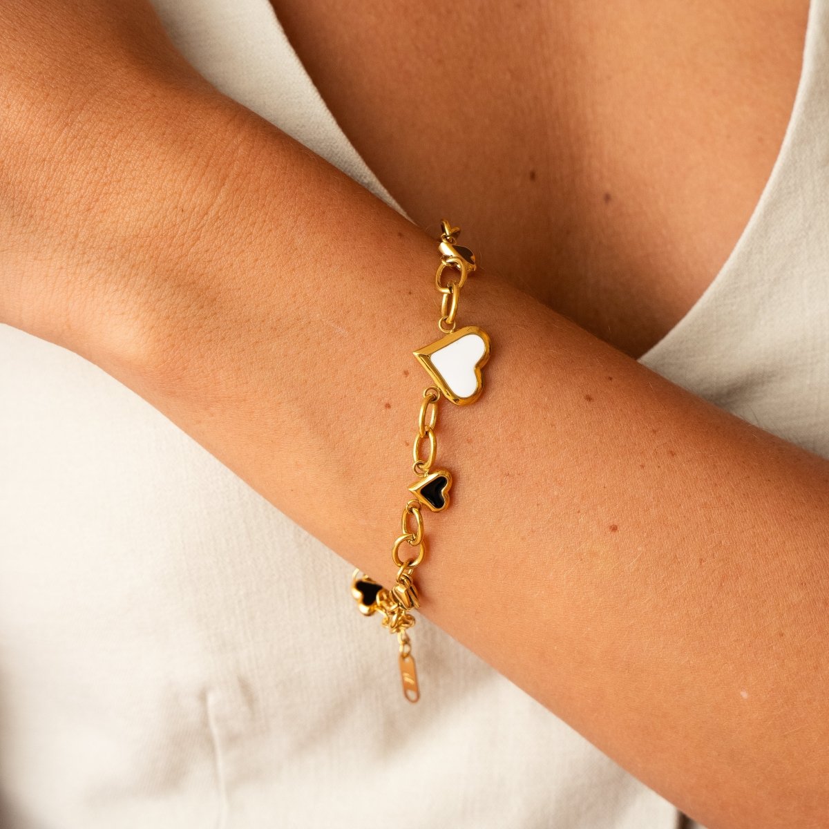 Pulseira Love Glow Monocromático Banhado em Ouro 18K - Murano Joias