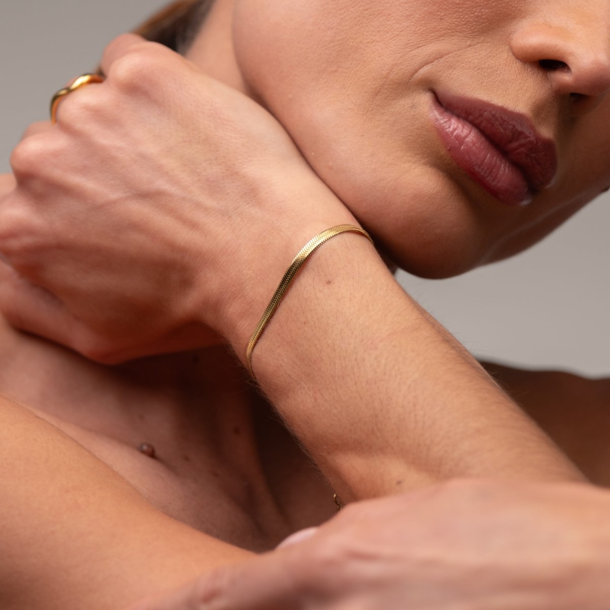 Pulseira Malha Banhada em Ouro 18K - Murano Joias