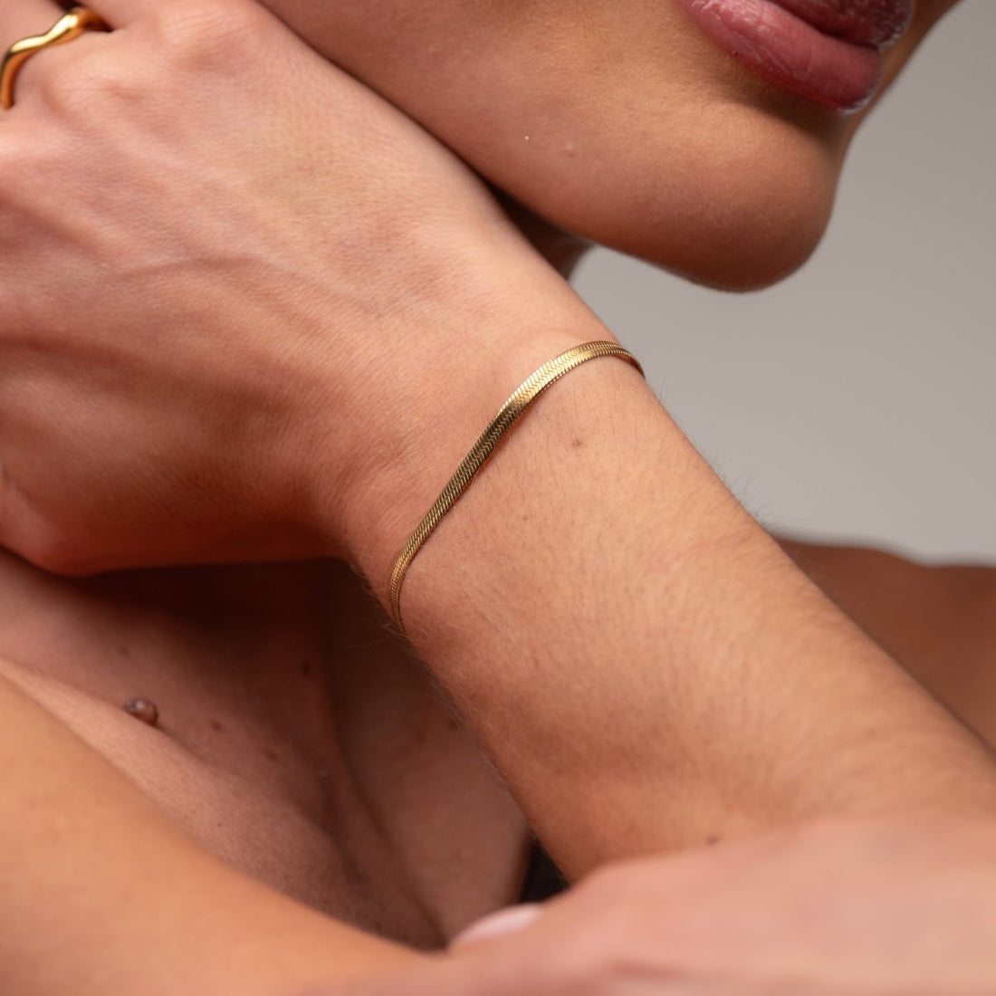 Pulseira Malha Banhada em Ouro 18K - Murano Joias