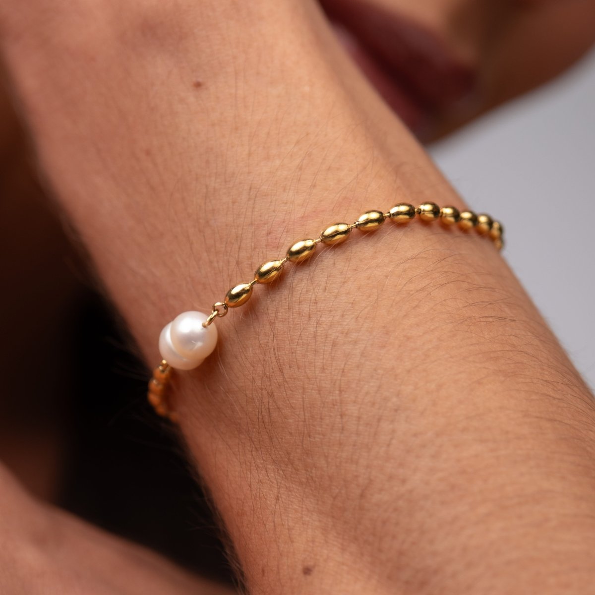 Pulseira Persia Pérola Banhado em Ouro 18k - Murano Joias