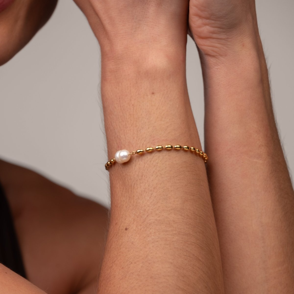 Pulseira Persia Pérola Banhado em Ouro 18k - Murano Joias