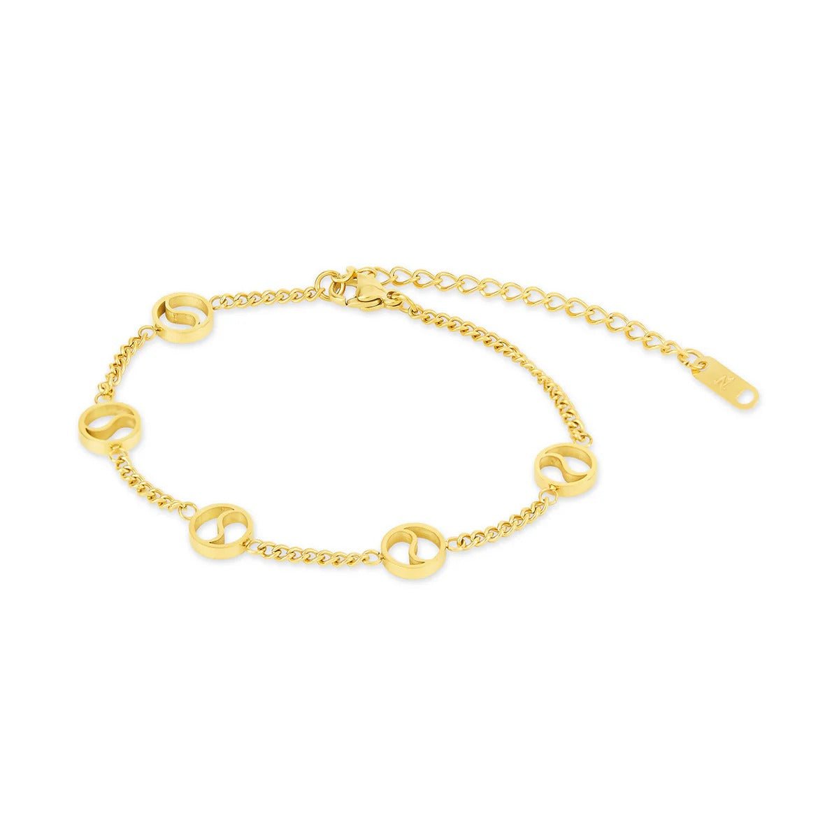 Pulseira Pingente Sierra Banhada em Ouro 18K - Murano Joias