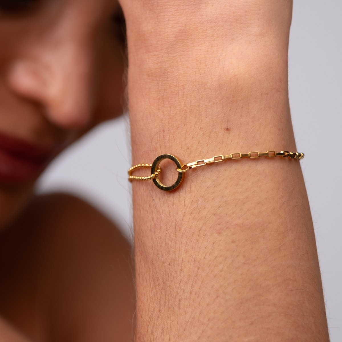 Pulseira Une Banhada em Ouro 18k - Murano Joias