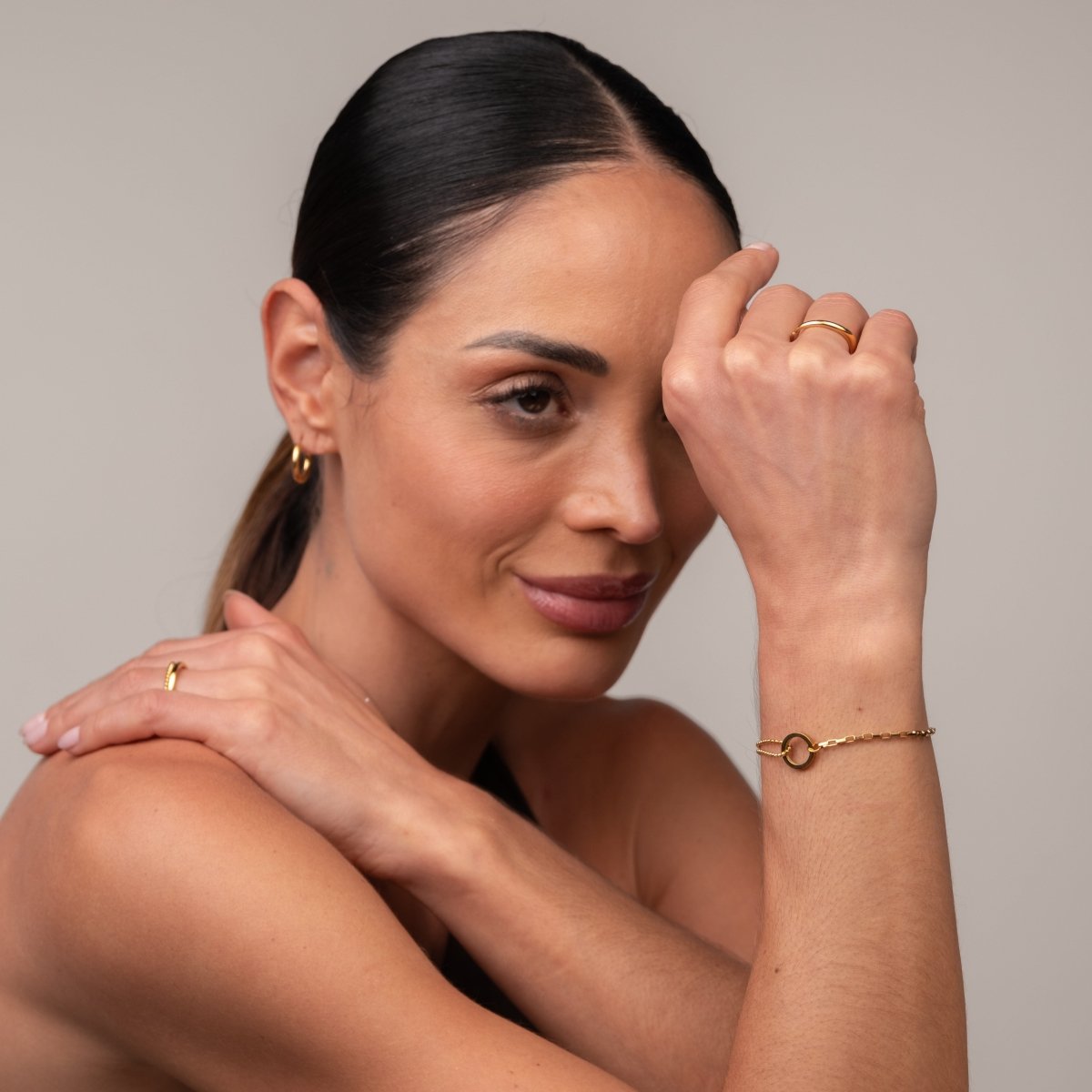 Pulseira Une Banhada em Ouro 18k - Murano Joias