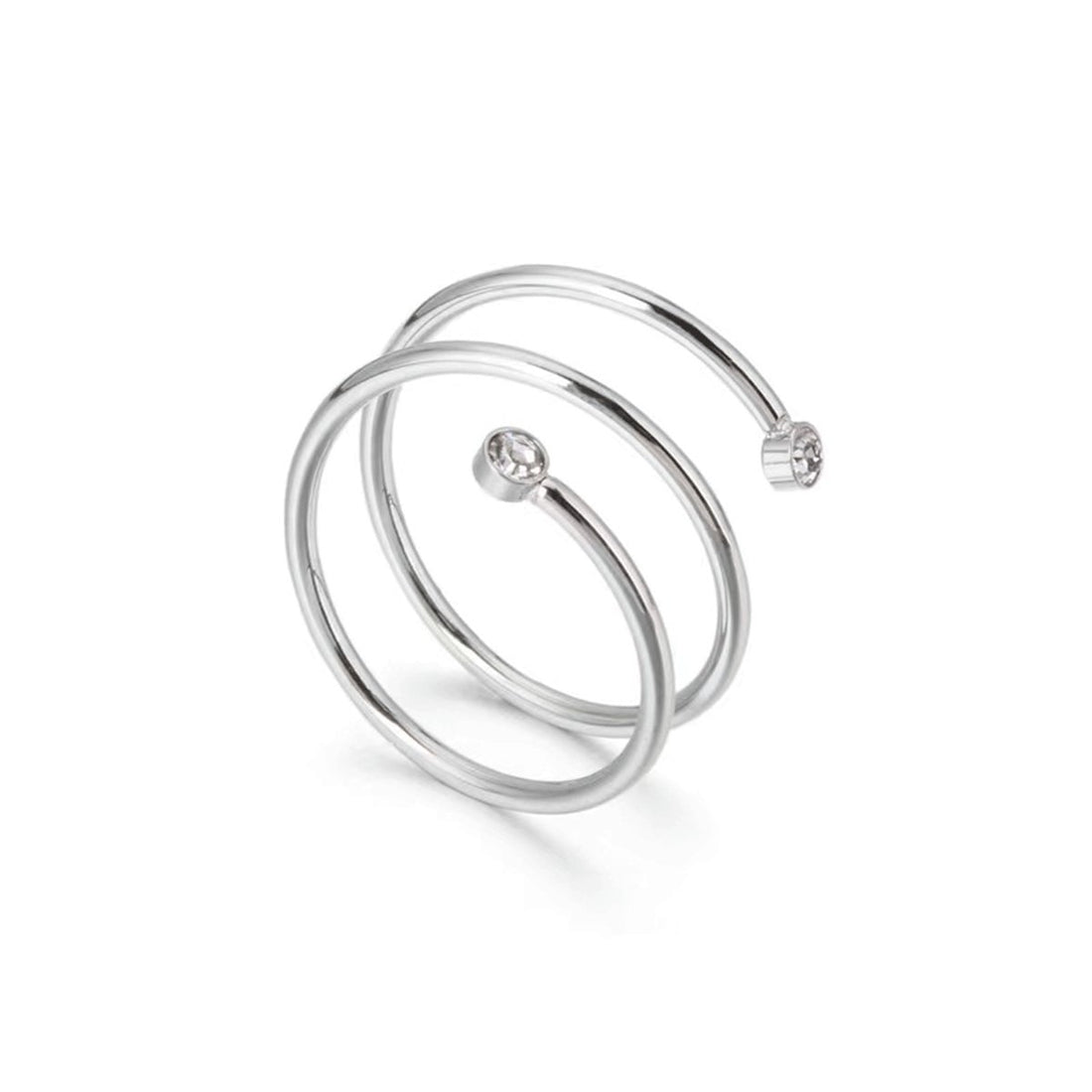 Anel Espiral Fine Banhado em Ouro 18k - Prata - Murano Joias