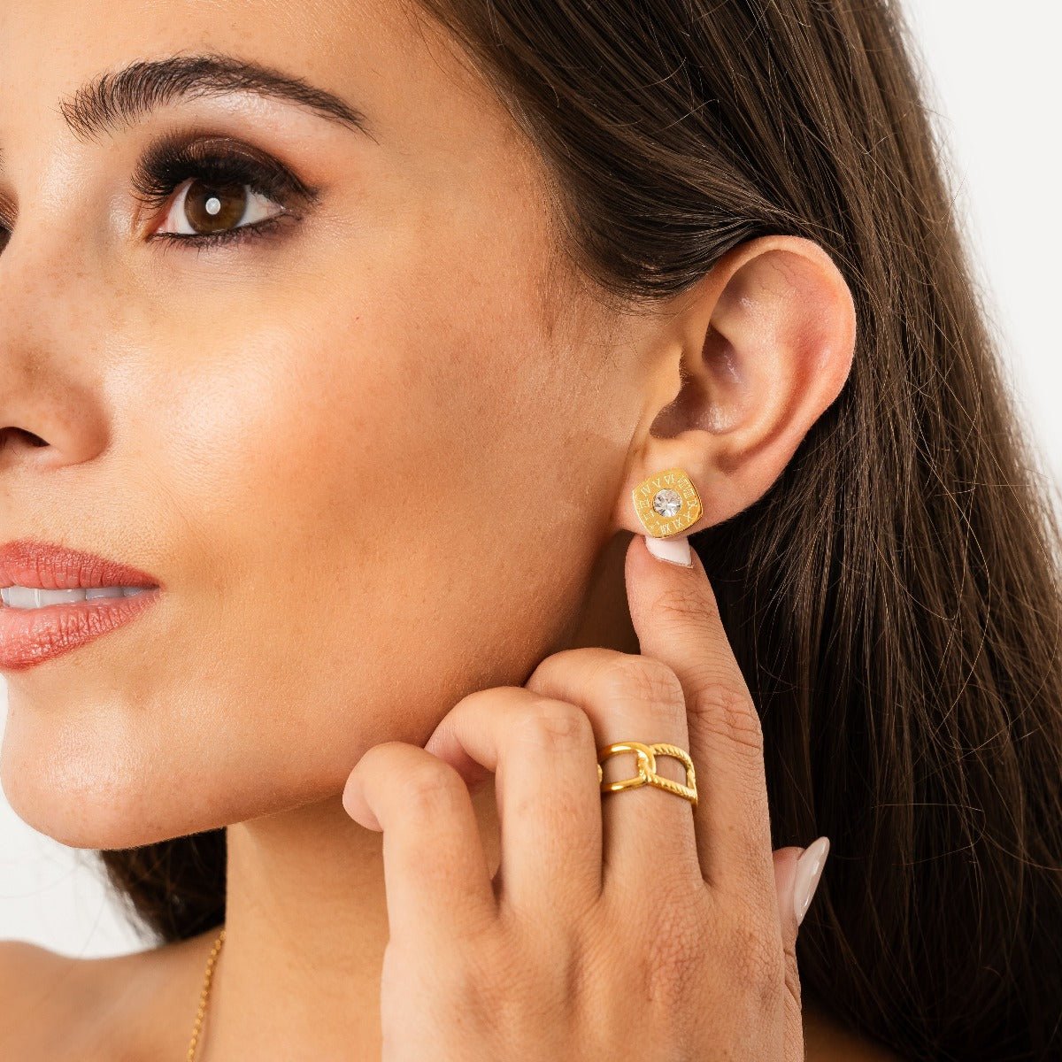 Anel Link Ajustável Banhado em Ouro 18k - Murano Joias