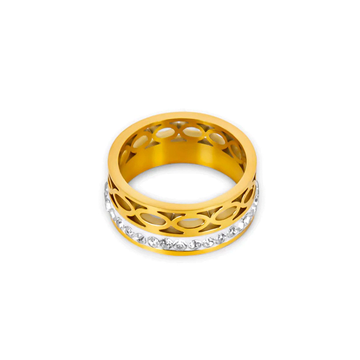 Anel Mosaico Banhado em Ouro 18k - Murano Joias