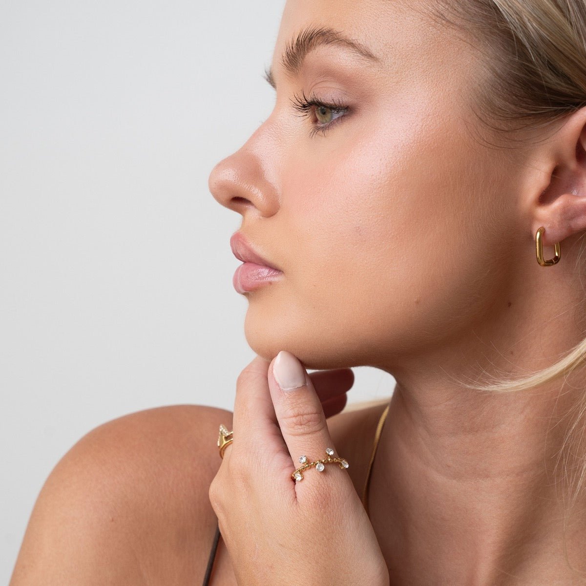 Anel Serena Banhado em Ouro 18K - Murano Joias