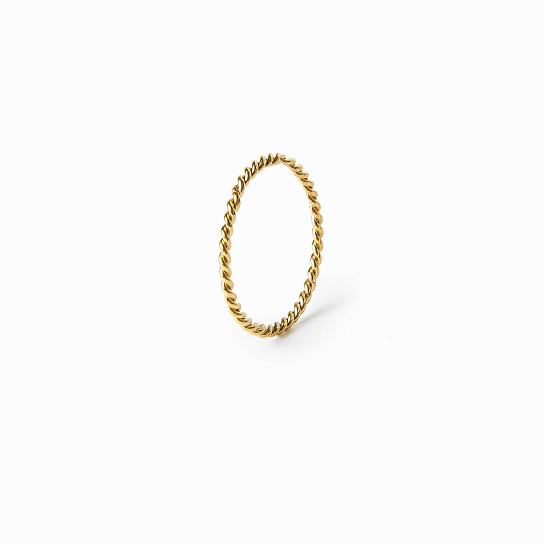 Anel Twist Banhado em Ouro 18K - Murano Joias