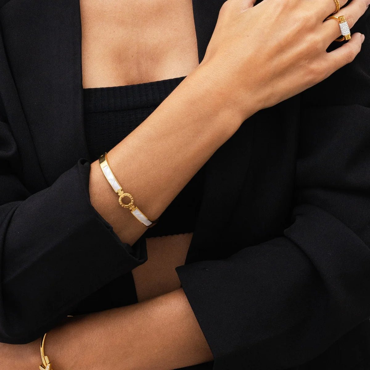 Bracelete Aura - Ouro - Murano Joias