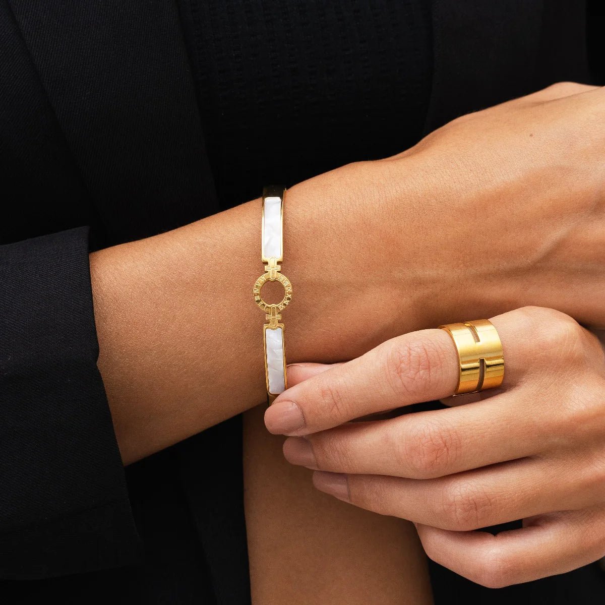 Bracelete Aura - Ouro - Murano Joias