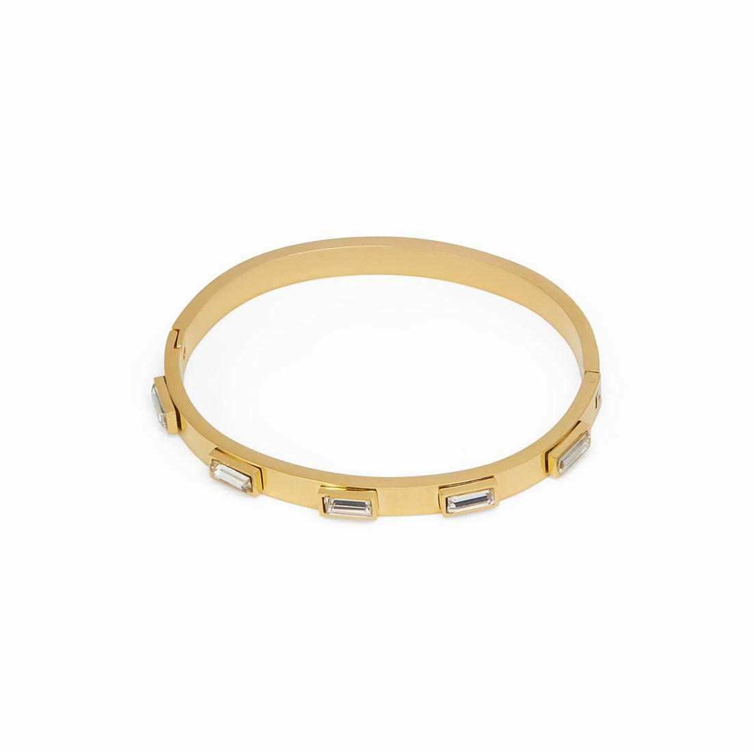 Bracelete Cristais Navete Banhado em Ouro 18K - Murano Joias