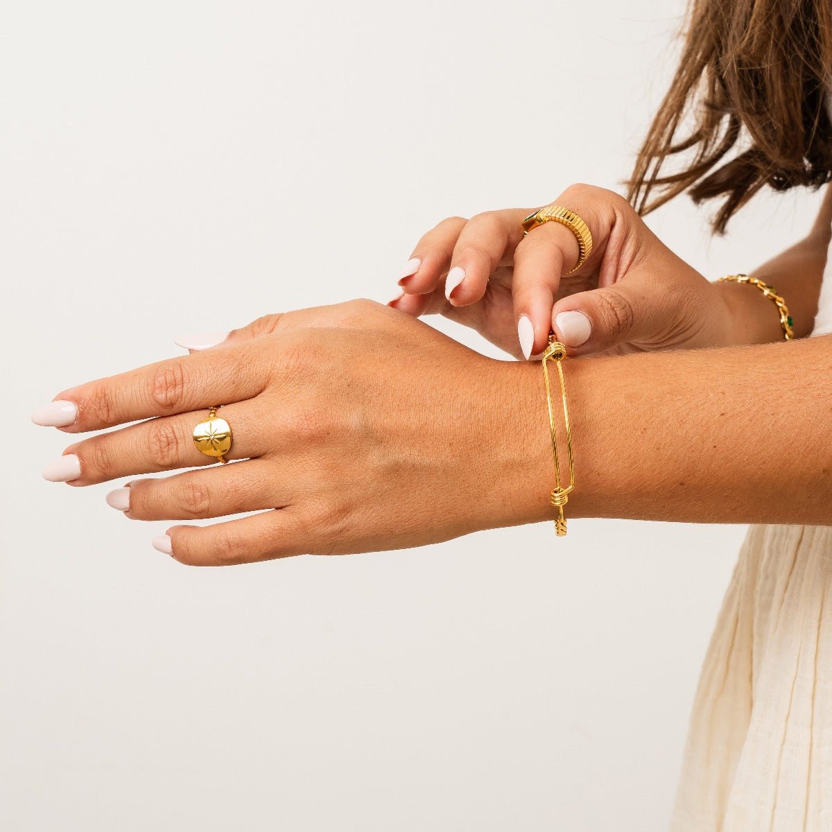 Bracelete Eva Delicado Banhado em Ouro 18k - Murano Joias
