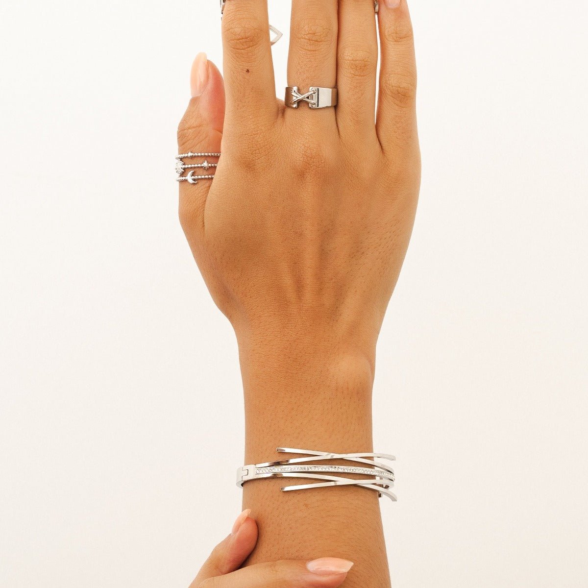 Bracelete Florence Zircônia Banhada em Ouro 18K - Prata - Murano Joias