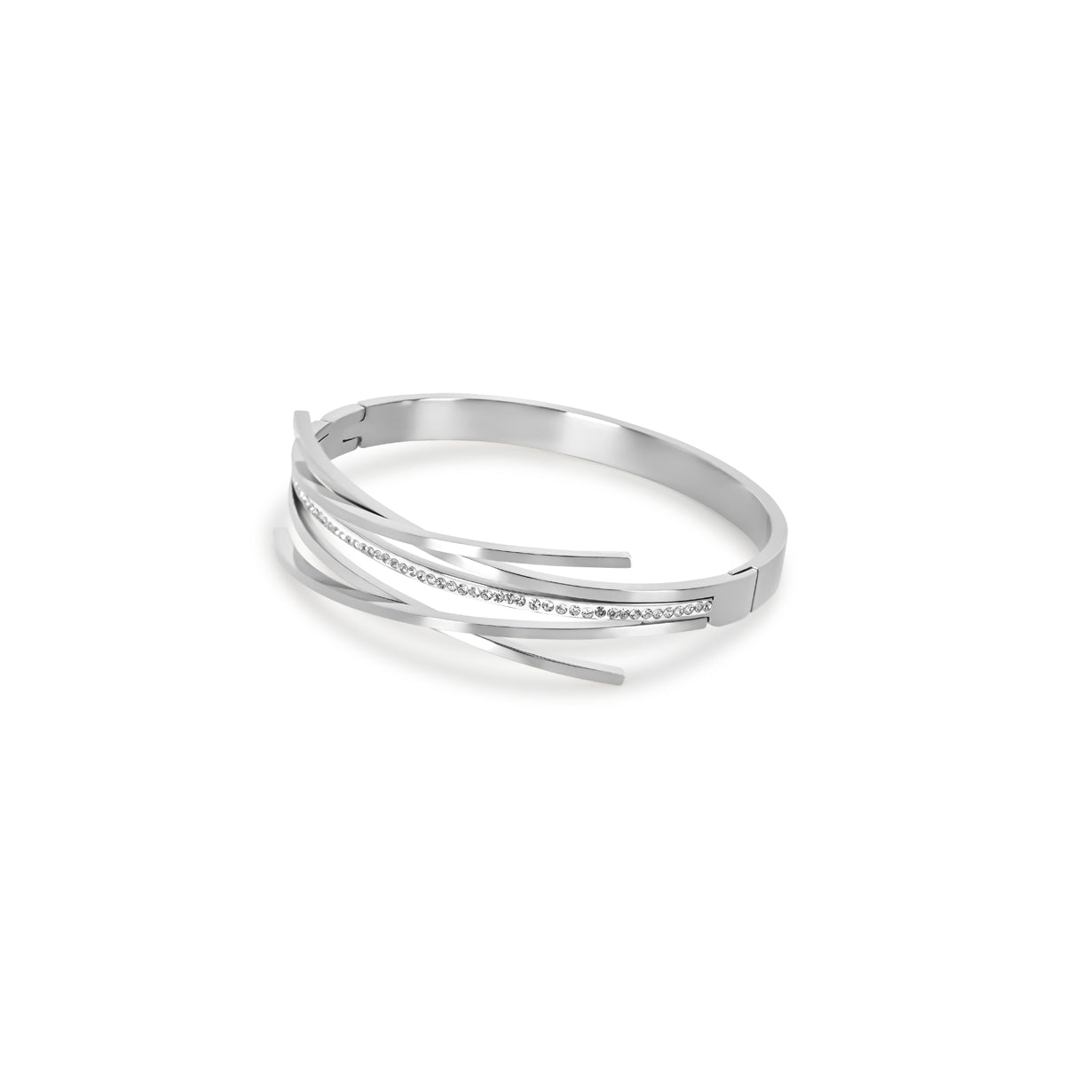 Bracelete Florence Zircônia Banhada em Ouro 18K - Prata - Murano Joias