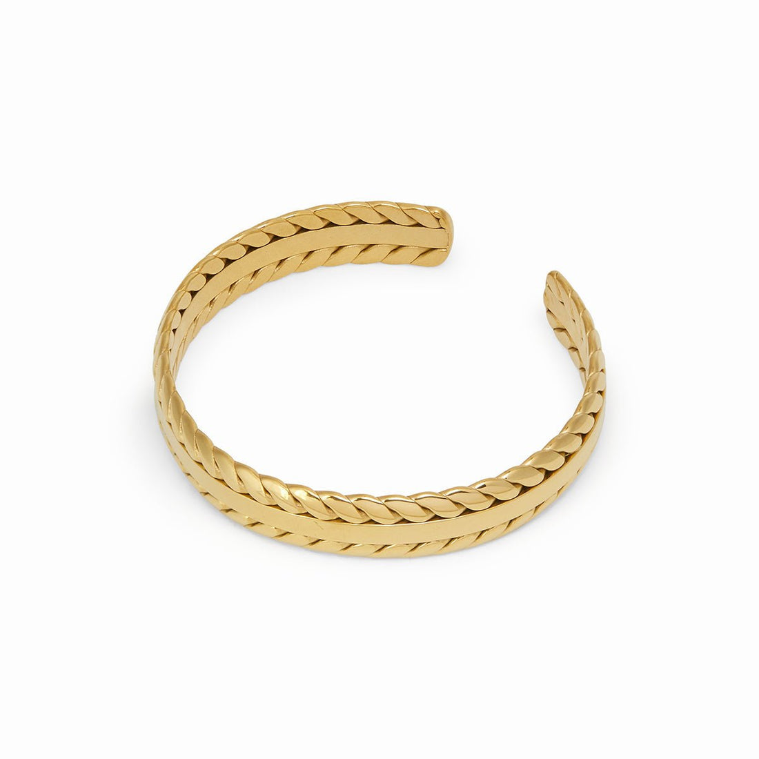 Bracelete Folhas Dourada Banhado em Ouro 18k - Murano Joias