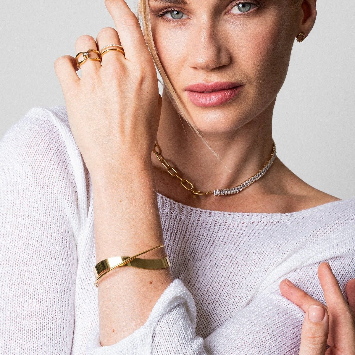 Bracelete Inter Banhado em Ouro 18k - Murano Joias